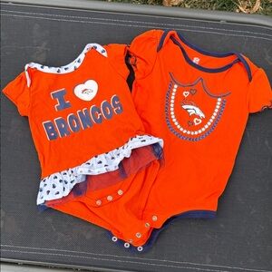 NFL Broncos Orange Infant Dress